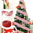 thumbnail image 2 of JJKBVCLO Christmas Wrap Ribbon Printed Transparent Ribbon For Floral And Diy Craft Decorations Measures 6.56 Feet By 1.97 Inches, 2 of 5