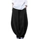 thumbnail image 2 of ICHUANYI Clearance Women's Casual Loose Baggy Pocket Pants Fashion Playsuit Trousers Overalls Cotton And Linen Pants(Black, L) ICHUANYI WER2023081009006, 2 of 6