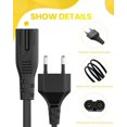 thumbnail image 3 of Cable de alimentación BRENDAZ EU a C7, paquete de 10, 1,8 m, 3 of 6