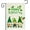 F-St Patrick''s Gnomes, variant on He Is Risen Easter Garden Flag - Religious Cross, 12 x 18 Inch Double Sided Burlap Cross Pink Green Floral Yard Flags for Outside Christian Spring Outdoor Decorations