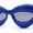 Blue - Black, variant on Womens Bold Balloon Bloated Thick Rim Oversize Cat Eye Sunglasses Red Black