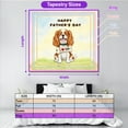 thumbnail image 5 of Cute Cavalier King Charles Spaniel Loves Dad Happy Father's Day Tapestry Dog Lover Gifts Wall Hanging Backdrop Home Decor - 12008, 5 of 5
