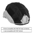 thumbnail image 2 of Funda para casco de caza, funda para casco de camuflaje con aro y bucle para actividades al aire libre, 2 of 9