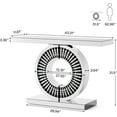 thumbnail image 2 of Tribesigns 43-Inch Mirrored Console Table, Entryway Table with Sparkling Crystal Inlays Base, Modern Sofa Table Behind Couch for Foyer, 2 of 7