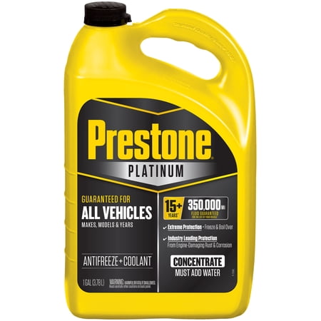 Prestone Platinum Universal Antifreeze and Coolant Concentrate for Cars and Trucks, 1 Gallon