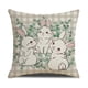 thumbnail image 1 of Puntoco Border New Easter Pillow Set Printed Rabbit Cushion Living Room Decoration Sofa Pillow Cushion, 1 of 1