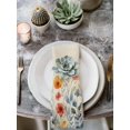 thumbnail image 3 of Cloth Napkins Set of 8 - 20x20 Inches, Spring Floral Washable Reusable Table Napkins, Watercolor Elegant Summer Botanical Rustic Soft & Absortbent Dining Napkin for Party Wedding Hotel Restaurant, 3 of 8