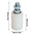 thumbnail image 2 of Rodillo italiano resistente, guía de piso ajustable para montaje en pared para un funcionamiento suave y una larga vida útil, adecuado para puertas eléctricas, puertas de garaje corredizas y uso, 2 of 5