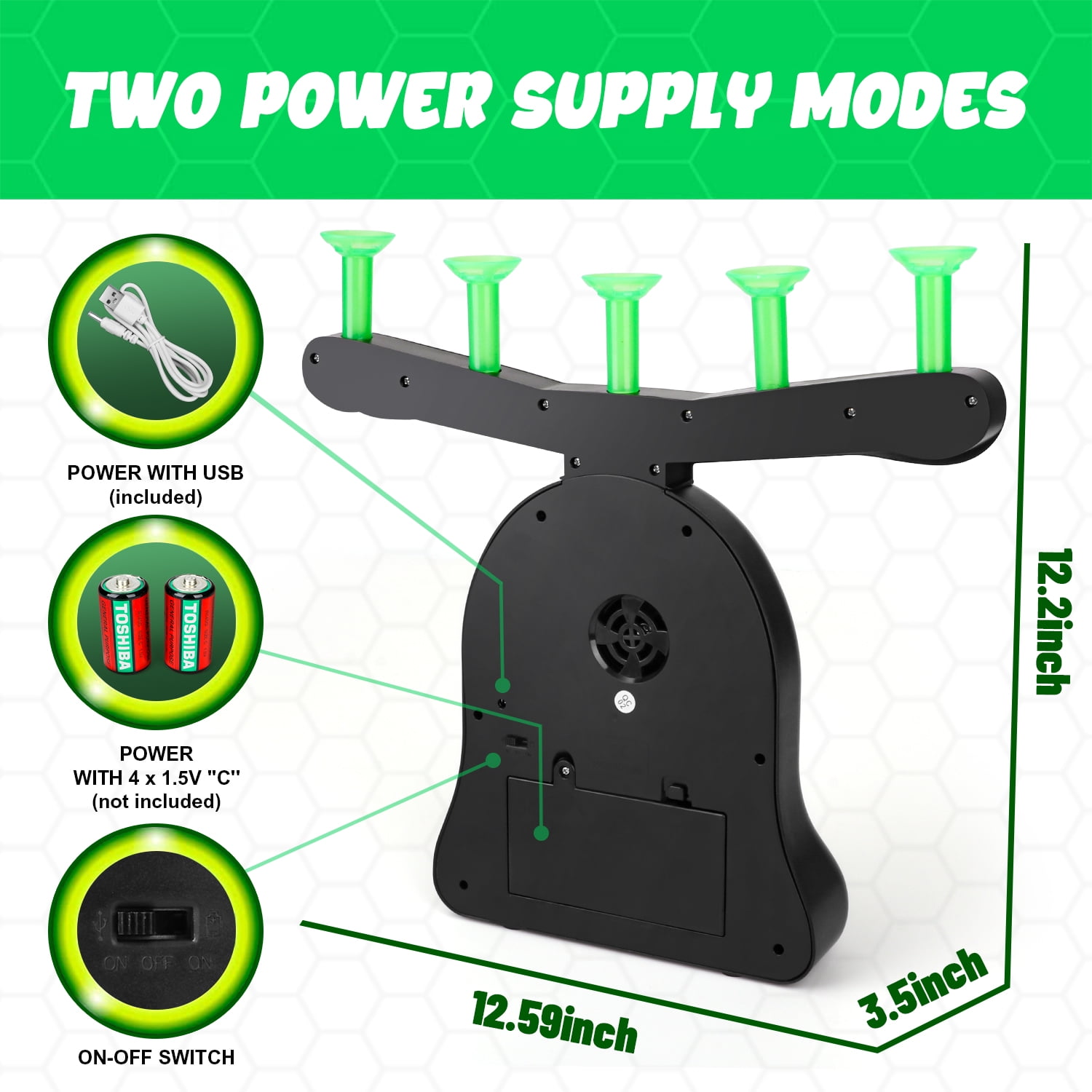 Huge Wave Shooting Games Toys for Boys 4-12 Years, Hover Floating Shooting Target Foam Dart, with 12 Soft Balls, Indoor & Outdoor Christmas Birthday Gifts for Kids