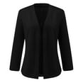 thumbnail image 3 of BYHONG Veste Cardigan à Manches Longues Mode Décontractée pour Femmes Noir TG, 3 of 4