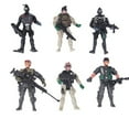 thumbnail image 2 of 6 Pcs 1/18 Forces Spéciales Soldats SWAT Figurines d'Action Modèle de Soldat Militaire pour Collection, 2 of 8