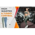 thumbnail image 2 of JEFFRICO Leggings For Women High Waisted Tummy Control Soft Yoga Pants For Running Workout, 2 of 7