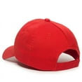thumbnail image 6 of OC Sports GWT-116  Adj. Garment Wash Cotton Baseball Cap - Red, 6 of 8