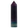 thumbnail image 3 of Quartz Fluorite Naturel Coloré Pierre Crystal Guérison Améthyste Baguette Hexagonale Point, 3 of 8