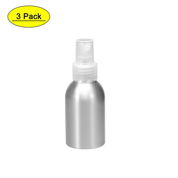 Uxcell 1.7oz/50ml Aluminium Spray Bottle with Clear Mist Sprayer 3 Pack