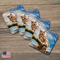 thumbnail image 2 of Nature Wonders 95371C-S4 4 x 4 in. Owl Wooden Cork Coasters Gift - Set of 4, 2 of 4