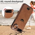 thumbnail image 4 of Allytechgroup Wallet Phone Case for iPhone 8 Plus/7 Plus with Stand, RFID Blocking PU Leather Shockproof Cover with Kickstand & Credit Card Slot Drop Protection for iPhone 8 Plus/7 Plus, Brown, 4 of 10