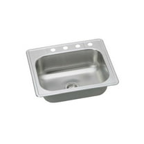 Proflo Pfsr252273 25" Single Basin Drop In Stainless Steel Kitchen Sink - Stainless Steel