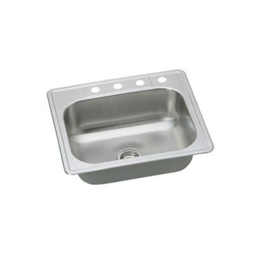 Proflo Pfsr252273 25" Single Basin Drop In Stainless Steel Kitchen Sink - Stainless Steel