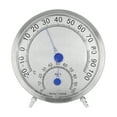 thumbnail image 1 of Round  Stainless Steel Outdoor  Hygrometer Waterproof Large Weather  Heat, 1 of 8