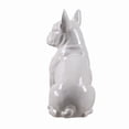thumbnail image 3 of Hi-Line Gift Ltd. 10" H French Bulldog Statue in White Home Decor Indoor Use Only, 3 of 7