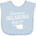thumbnail image 3 of Inktastic Someone in Oklahoma Loves Me Boys or Girls Baby Bib, 3 of 4