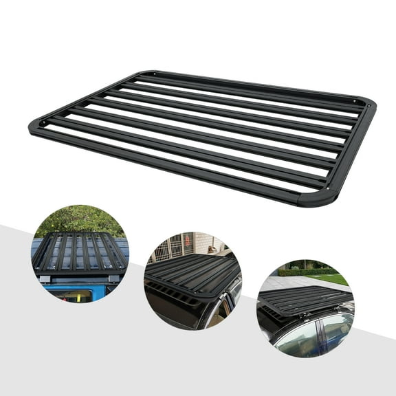 Car Roof Cargo Rack, 330lbs Luggage Capacity,  Aluminum Alloy, Ideal for Outdoor Gear, Bikes, Tents, and More