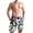 Black and Graffiti, variant on Dailycode Men's Quick Dry Swim Trunks Beach Shorts Casual Summer Board Shorts with Pockets, Black and Graffiti
