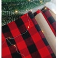 thumbnail image 3 of Christmas Placemats Buffalo Check Placemats Red Black Reversible Burlap Cotton Placemats for Holiday Table Home Decoration 6 Packs, 3 of 8