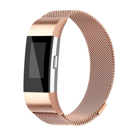 Adepoy Replacemnt Bands for Fitbit Charge 2 Milanese Stainless Steel Bracelet with Strong Magnet