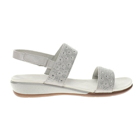 Easy Spirit Womens Haisley Rhinestone Slingback Wedge  Casual Shoes