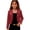 27# Red, variant on Sparkly Sequin Jackets for Girls Cropped Blazer Jacket Glitter Shiny Open Front Coats Casual Outerwear Short Coat Black 140
