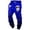 Blue, variant on Winter Lined Casual Trousers, Thermal Warm Soft Pants, Comfortable Relaxed Fit, Plus Size , Zippered Pockets, Drawstring, Durable Stretchable, Cold Weather, Indoor Outdoor Activities