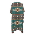 thumbnail image 2 of HELLHERO Polyester Long Kimono Swimsuit Cover Up for Beach Loose Free Size Long Kimono Cover Ups for Swimwear Women Geometric Symmetry Design, 2 of 5