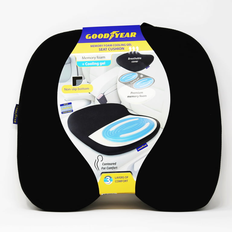 Goodyear memory foam cooling gel seat cushion discount