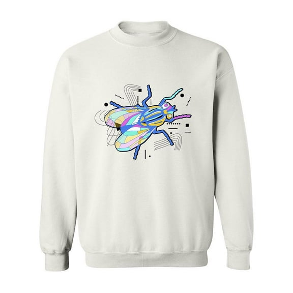 A Colorful Bug Sweatshirt Men -Image by Shutterstock, Male Medium