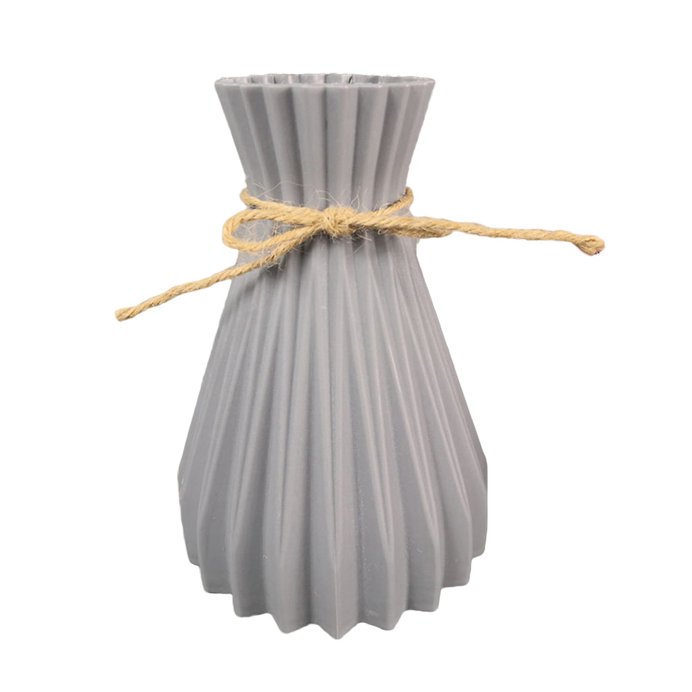 Beauty Plastic Vase Dried Flower Basket Holder Craft DIY Office Party Decor 