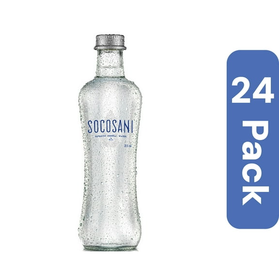 Socosani Water Still Mineral Glass 12 fl oz (Pack of 24)