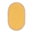 thumbnail image 3 of Unique Loom Braided Jute Collection Area Rug - Goa (3' 3" x 5' 1" Oval Yellow/Natural), 3 of 6