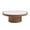35.43"Walnut, variant on Kevinplus 35 Inch Coffee Table Sintered Stone Tabletop with Pedestal for Living Room, Apartment, Easy Assembly, Walnut