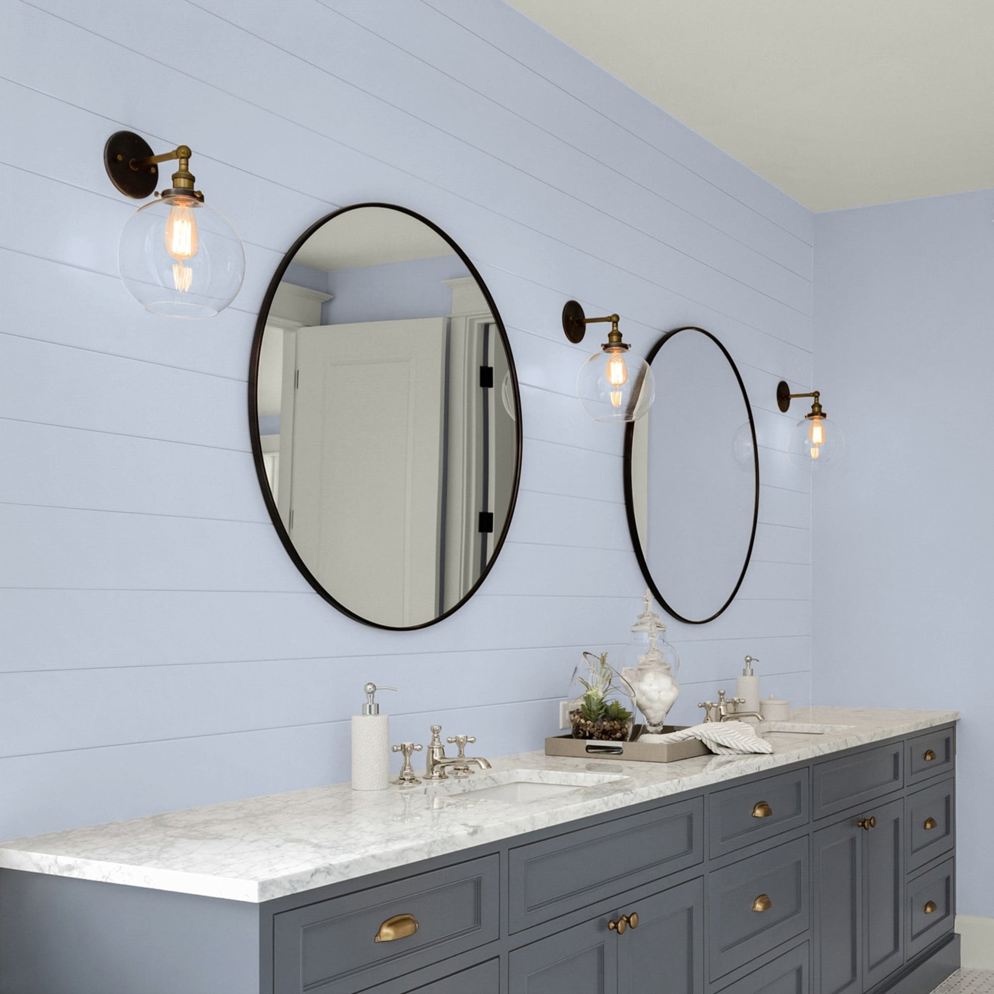Glidden Fundamentals Northern Exposure / Blue, Eggshell Interior Paint, 1 Quart