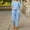 Blue, variant on Viadha Matching Sets Women Clothing Women Fashion Round Neck Short Sleeve Tops Pants Casual Suit Sets
