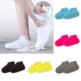 thumbnail image 1 of Fundas de silicona antideslizantes reutilizables para zapatos contra la lluvia, funda protectora impermeable para zapatos, 1 of 5