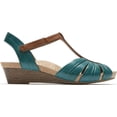 thumbnail image 3 of Women's Rockport Cobb Hill Hollywood Pleated T Strap Sandal, 3 of 6