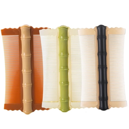 Dandruff Comb 3PCS PP Bamboo Styling Double-Sided Fine Teeth Lice Comb Thick Hair Flea Comb Comfortable Lice Brush for Kids Adults 4.9x2.8 Inch Lice Comb Head Lice Comb Flea Comb Lice Combs for Thick