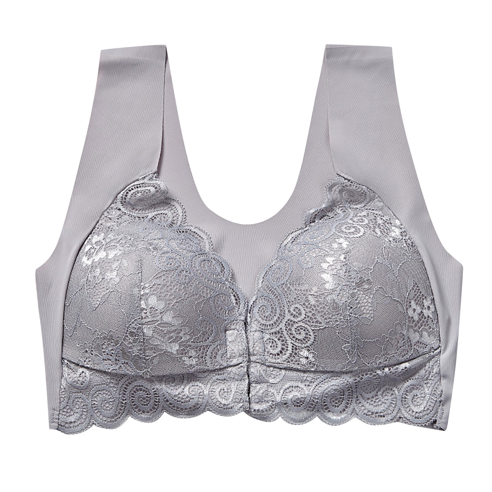 Buy Floret Women's Synthetic Non-Padded Non-Wired Regular Bra (B, White,  30) at