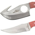 thumbnail image 3 of Old Ram Handmade 2-Piece Camping Hunting Skinner Knife Set, Pink Bone Handle, Stainless Steel Blades with Sheath, 3 of 5