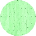 thumbnail image 1 of Ahgly Company Indoor Round Solid Emerald Green Modern Area Rugs, 3' Round, 1 of 4