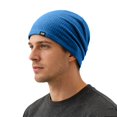 thumbnail image 3 of MEICHEN Fashion Beanie Hat for Men Solid Color Winter Warm Skull Cap Outdoor Skiing Running Bomber Hat, 3 of 6