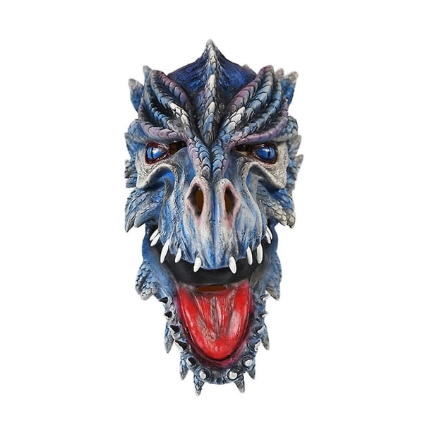 Máscara de cubierta de cabeza de dragón, disfraz de fiesta, disfraz de Animal, vestido de carnaval, fiesta